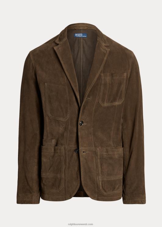 Ralph Lauren mehed seemisnahast spordimantel PR0V8468 sepp pruun