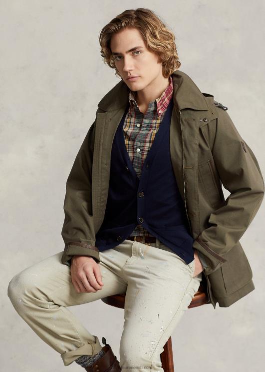 Ralph Lauren mehed toimse kapuutsiga automantel PR0V8667 varikatuse oliiv