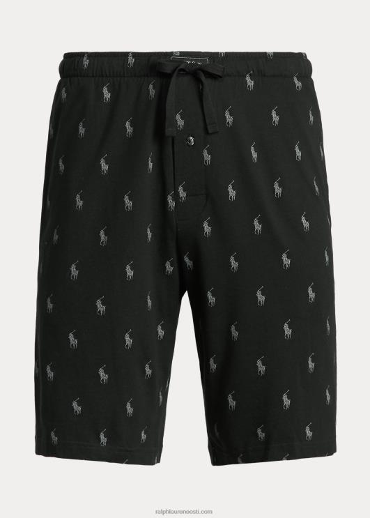 Ralph Lauren mehed allover poni pidžaama lühike PR0V1178 must