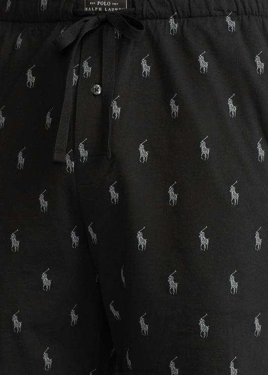 Ralph Lauren mehed allover poni pidžaama lühike PR0V1178 must