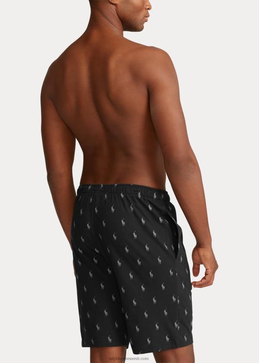Ralph Lauren mehed allover poni pidžaama lühike PR0V1178 must