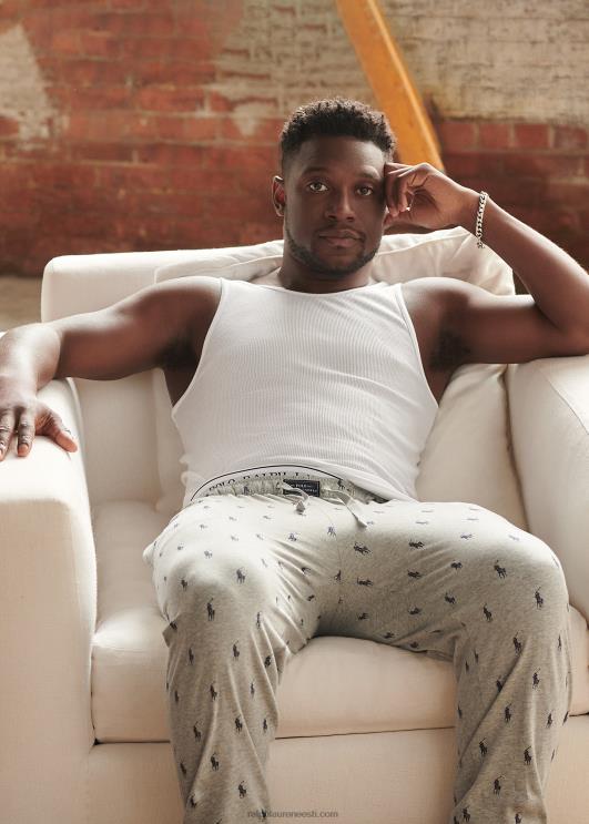 Ralph Lauren mehed allover poni puuvillane magamisjooksja PR0V610 ja üle kanarbiku/mereväe