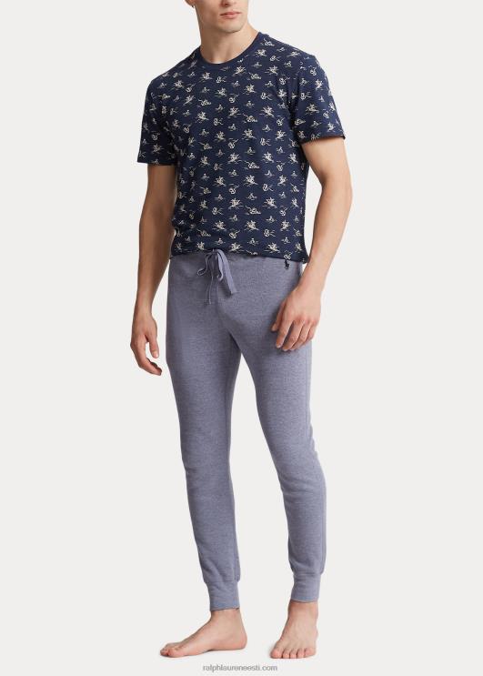 Ralph Lauren mehed koo pikee unesärk PR0V370 vintage ankrutrükk