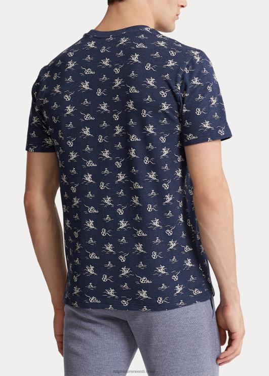 Ralph Lauren mehed koo pikee unesärk PR0V370 vintage ankrutrükk