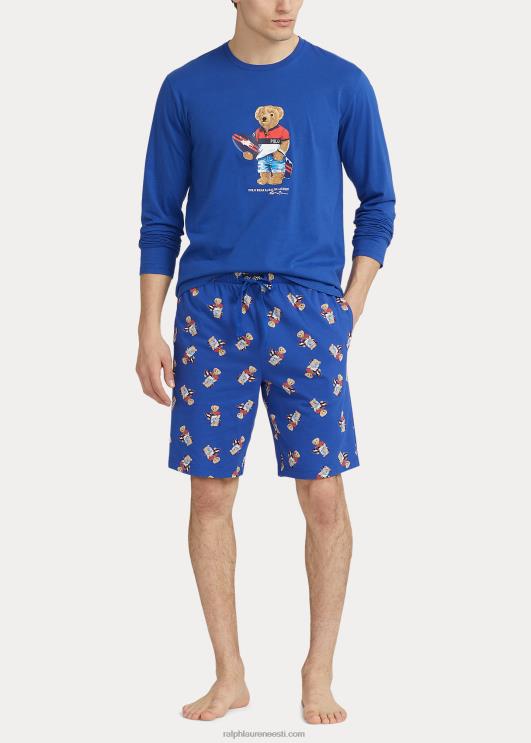 Ralph Lauren mehed polo bear jersey magada lühike PR0V336 kuninglik pärand