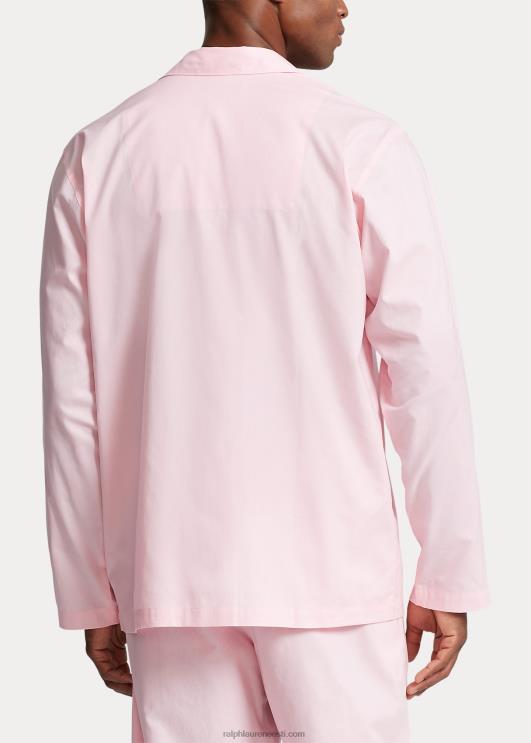 Ralph Lauren mehed polo karu puuvillane oxfordi pidžaamasärk PR0V914 roosa oxford