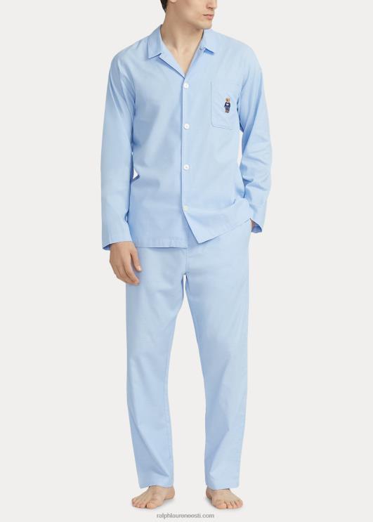 Ralph Lauren mehed polo karu puuvillane oxfordi pidžaamasärk PR0V915 sinine oxford