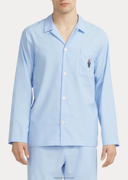 Ralph Lauren mehed polo karu puuvillane oxfordi pidžaamasärk PR0V915 sinine oxford