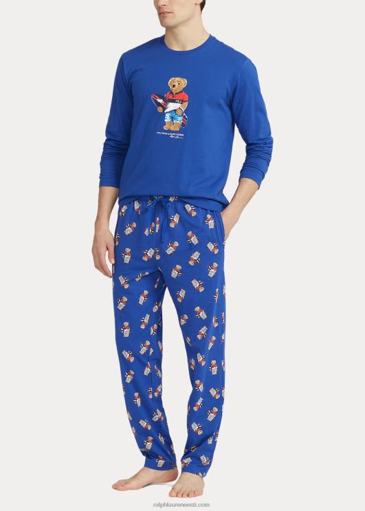 Ralph Lauren mehed polo karu puuvillast trikoo magamiskomplekt PR0V653 kuninglik pärand