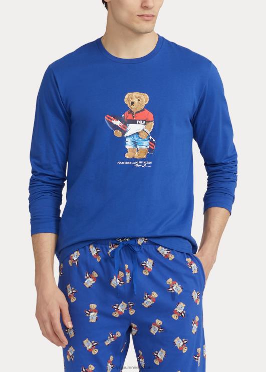 Ralph Lauren mehed polo karu puuvillast trikoo magamiskomplekt PR0V653 kuninglik pärand