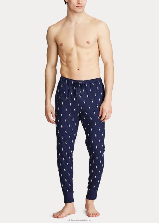 Ralph Lauren mehed puuvillane trikoo magamisjooksja PR0V1633 kruiisilaevastik