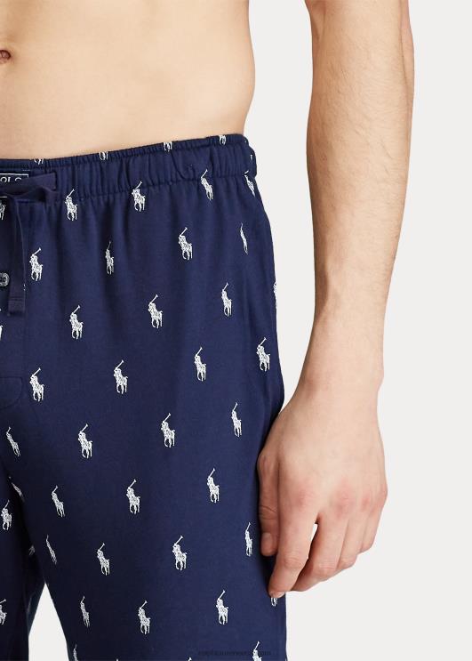 Ralph Lauren mehed puuvillane trikoo magamisjooksja PR0V1633 kruiisilaevastik