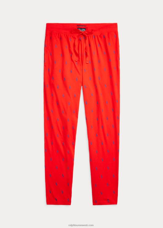 Ralph Lauren mehed signatuur poni jersey pidžaamapüksid PR0V1052 särav mooni/ragbi kuninglik