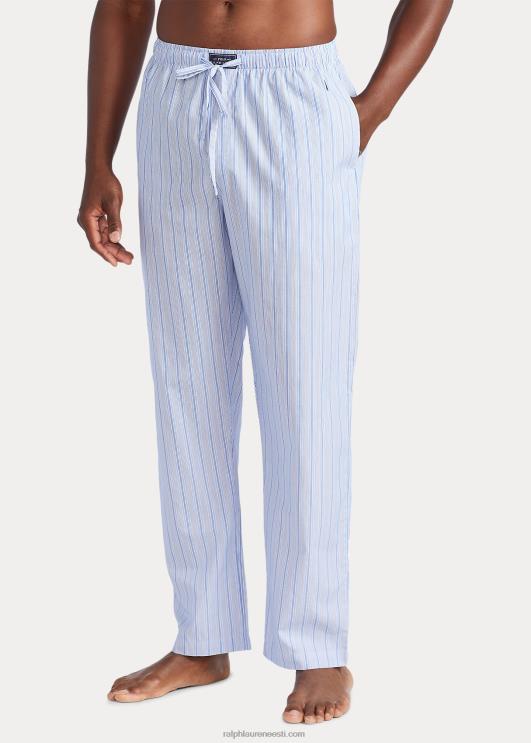 Ralph Lauren mehed triibuline puuvillane pidžaamapüks PR0V8572 Andrew triip