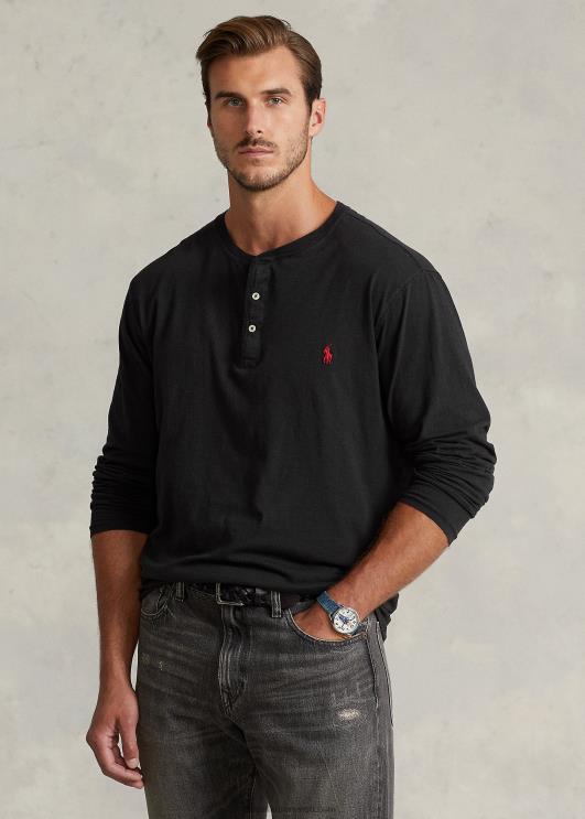 Ralph Lauren mehed slub jersey henley särk PR0V1335 must