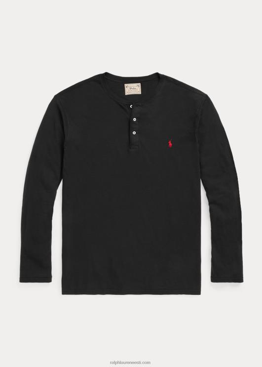 Ralph Lauren mehed slub jersey henley särk PR0V1335 must