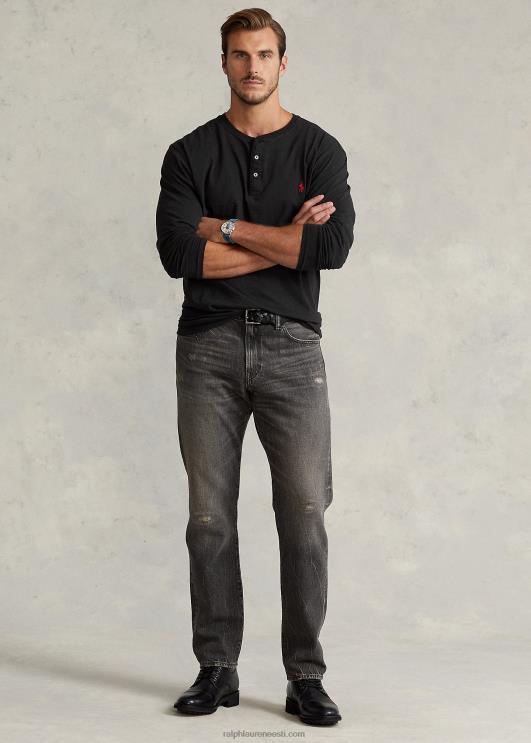 Ralph Lauren mehed slub jersey henley särk PR0V1335 must