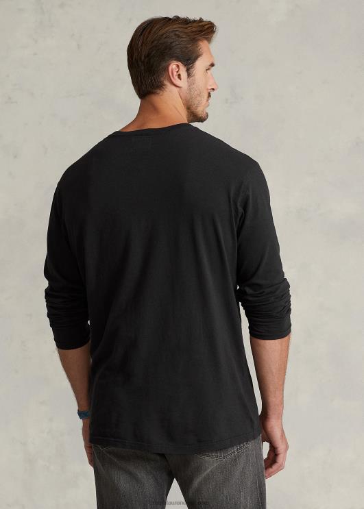 Ralph Lauren mehed slub jersey henley särk PR0V1335 must