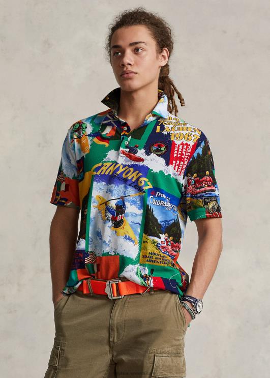 Ralph Lauren mehed Klassikalise istmega süstamustriga võrkpolosärk PR0V918 süsta ekspeditsioon