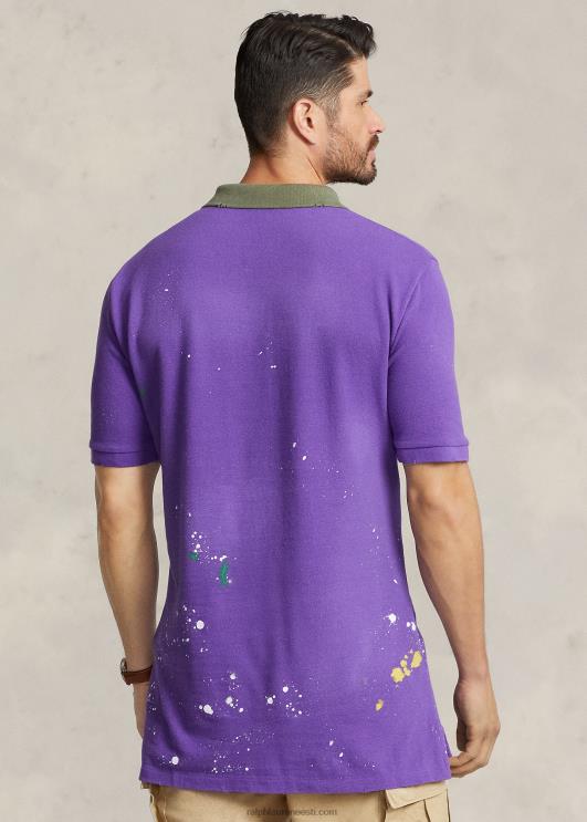 Ralph Lauren mehed hädas olevast võrgust polosärk PR0V1387 lilla kaktus