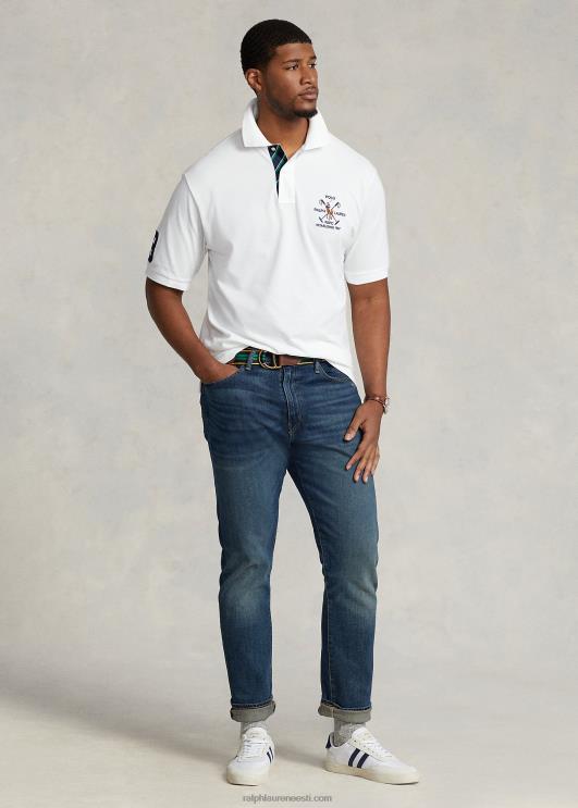 Ralph Lauren mehed hariliku võrguga polosärk PR0V1602 valge