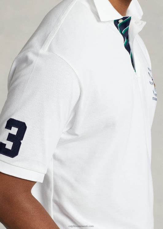 Ralph Lauren mehed hariliku võrguga polosärk PR0V1602 valge