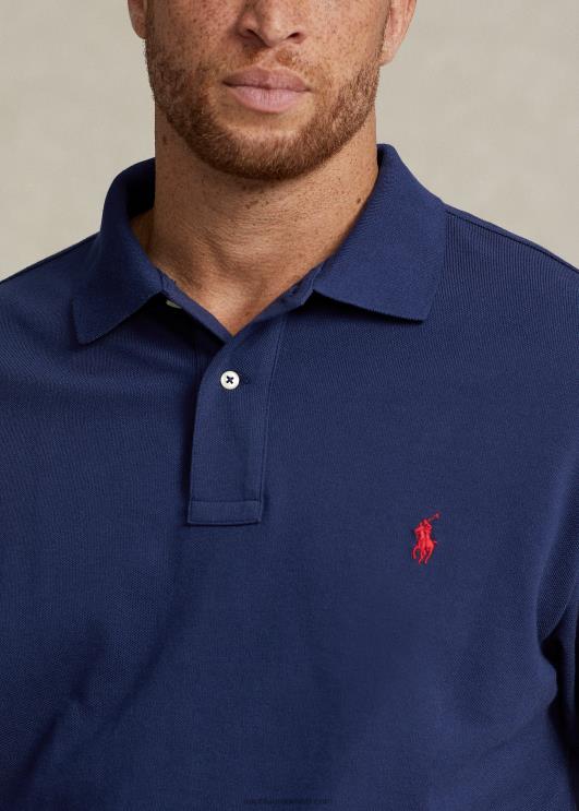 Ralph Lauren mehed ikooniline võrgust polosärk PR0V1817 newporti merevägi/punane