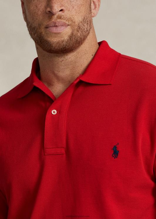 Ralph Lauren mehed ikooniline võrgust polosärk PR0V1822 2000 rubla punane