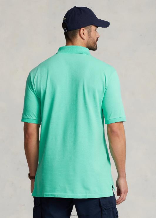 Ralph Lauren mehed ikooniline võrgust polosärk PR0V1824 päikeseloojanguroheline