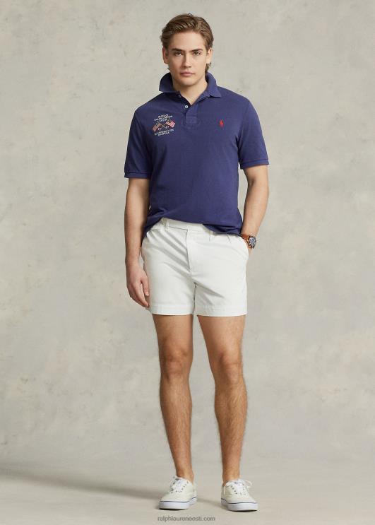 Ralph Lauren mehed klassikaline istuv lipuga tikitud polosärk PR0V8642 paadikuuri merevägi