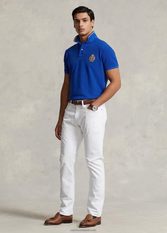 Ralph Lauren mehed klassikaline istuv polo crest võrgust polosärk PR0V650 safiirist täht