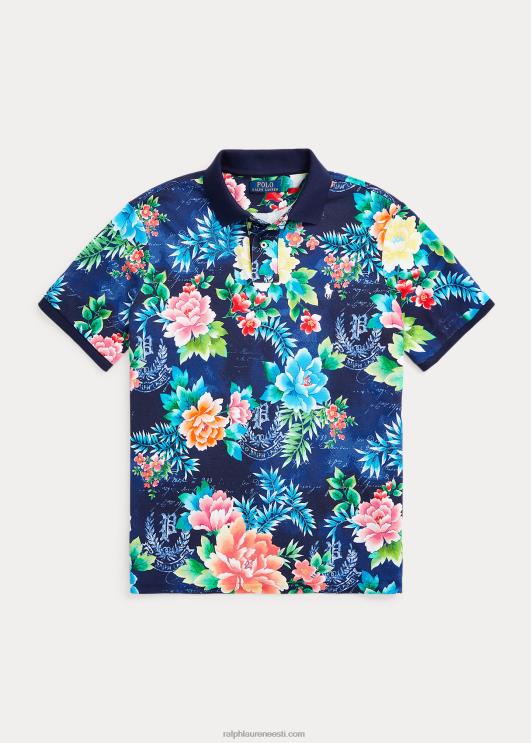 Ralph Lauren mehed klassikaline lilleline võrk polosärk PR0V528 lilleline sügis kuninglik