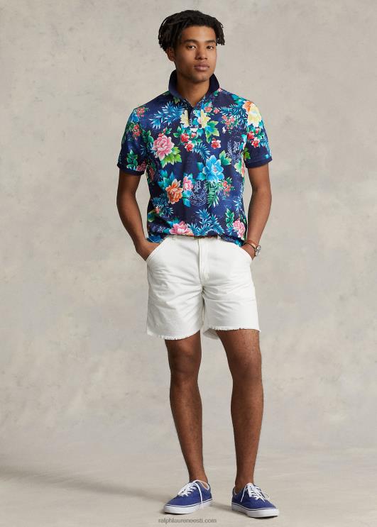 Ralph Lauren mehed klassikaline lilleline võrk polosärk PR0V528 lilleline sügis kuninglik