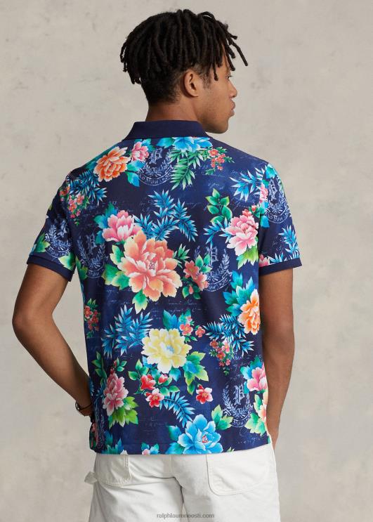 Ralph Lauren mehed klassikaline lilleline võrk polosärk PR0V528 lilleline sügis kuninglik