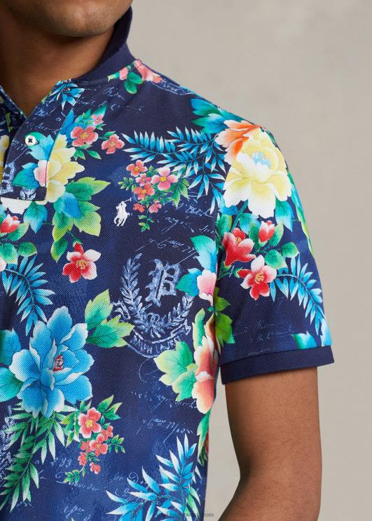 Ralph Lauren mehed klassikaline lilleline võrk polosärk PR0V528 lilleline sügis kuninglik