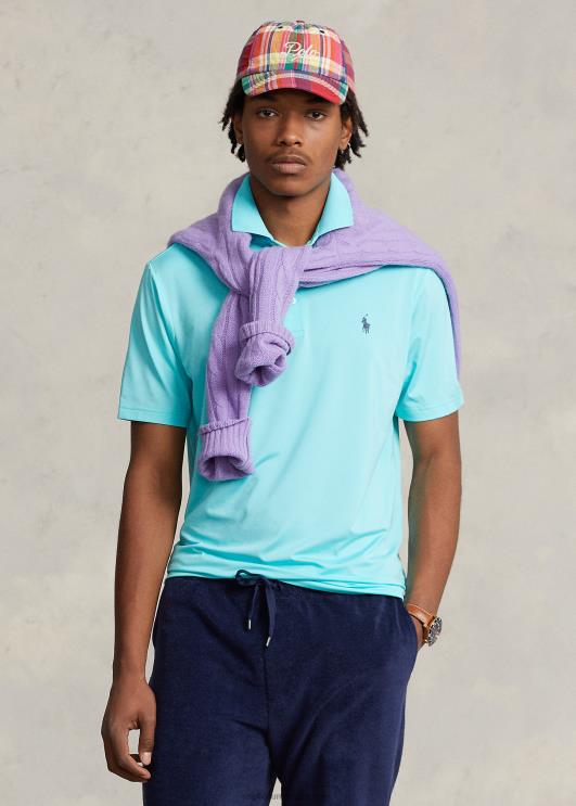 Ralph Lauren mehed klassikaline sobiv polosärk PR0V355 puhkus sinine