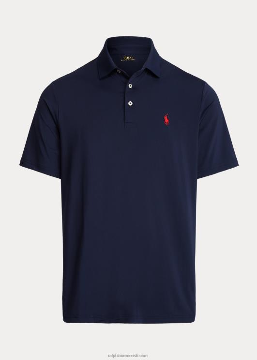 Ralph Lauren mehed klassikaline sobiv polosärk PR0V359 rafineeritud merevägi