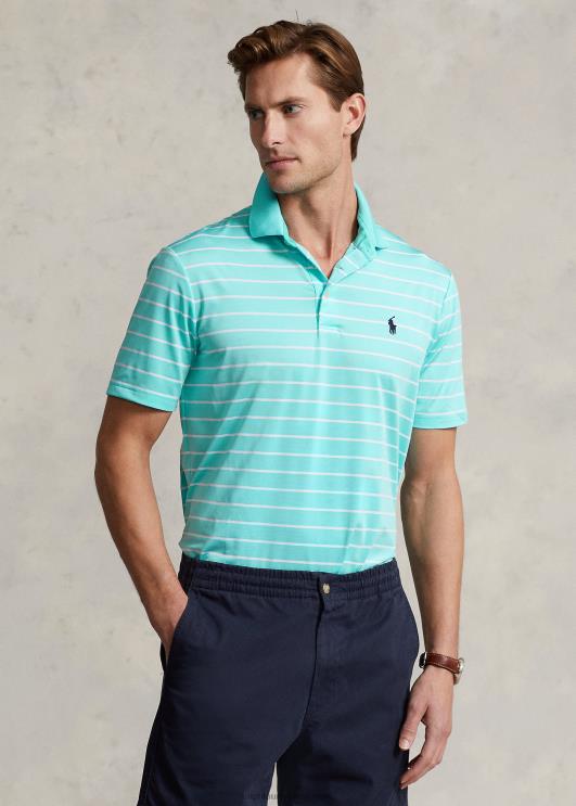 Ralph Lauren mehed klassikaline sobiv polosärk PR0V685 puhkus sinine/valge