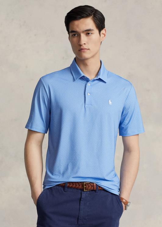 Ralph Lauren mehed klassikaline sobiv polosärk PR0V805 sadamasaar sinine