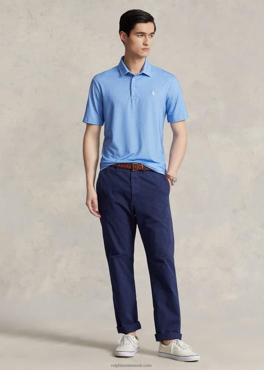 Ralph Lauren mehed klassikaline sobiv polosärk PR0V805 sadamasaar sinine