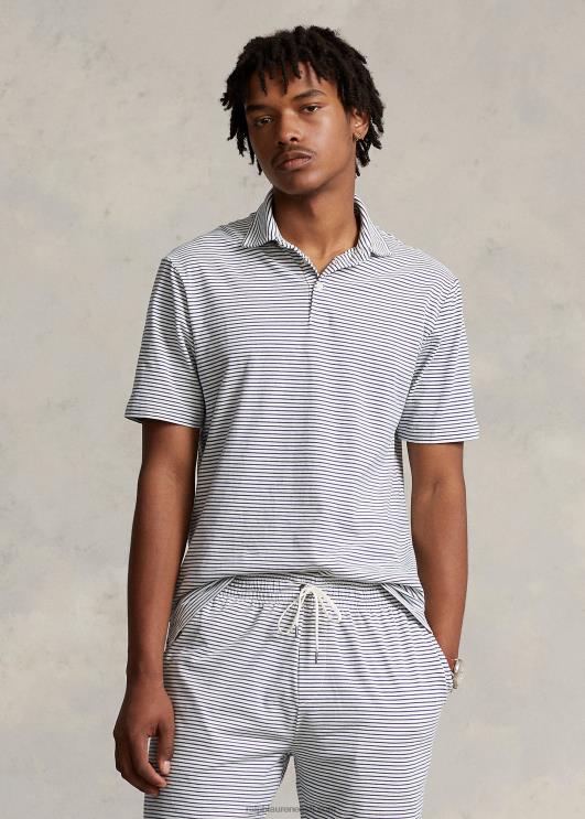 Ralph Lauren mehed klassikaline triibuline triibuline polosärk PR0V905 nevis/clancy sinine