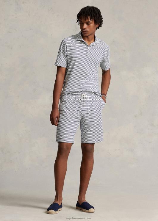 Ralph Lauren mehed klassikaline triibuline triibuline polosärk PR0V905 nevis/clancy sinine