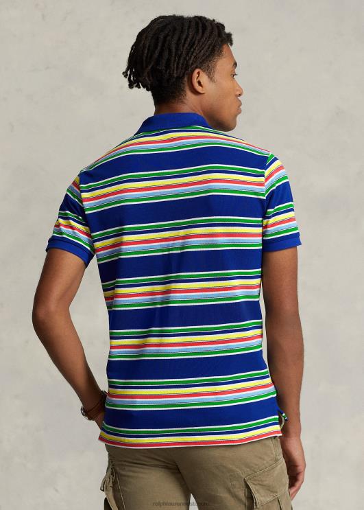 Ralph Lauren mehed klassikaline triibuline võrksärk PR0V722 pärand kuninglik multi