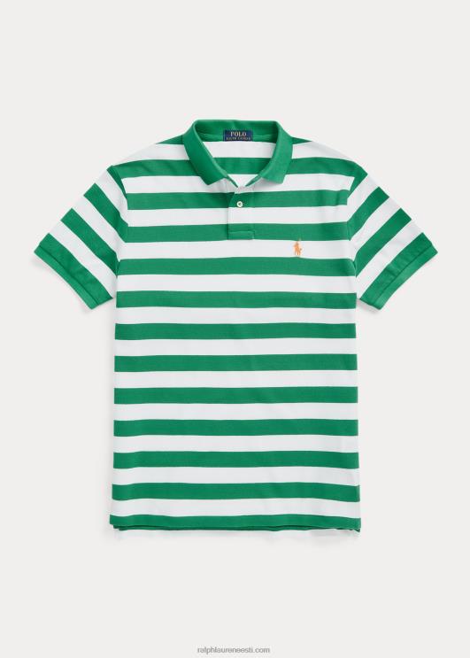 Ralph Lauren mehed klassikaline triibuline võrksärk PR0V8428 optika roheline/valge