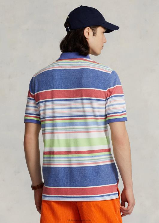 Ralph Lauren mehed klassikaline triibuline võrksärk PR0V8601 sinine multi