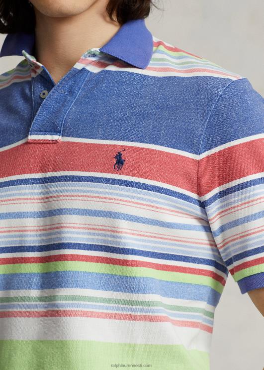 Ralph Lauren mehed klassikaline triibuline võrksärk PR0V8601 sinine multi