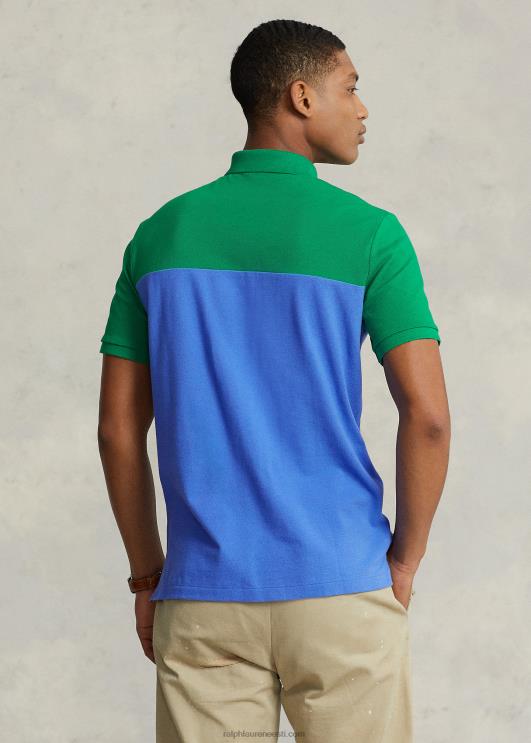 Ralph Lauren mehed klassikaline võrkkangas polosärk PR0V8454 safiir täht multi
