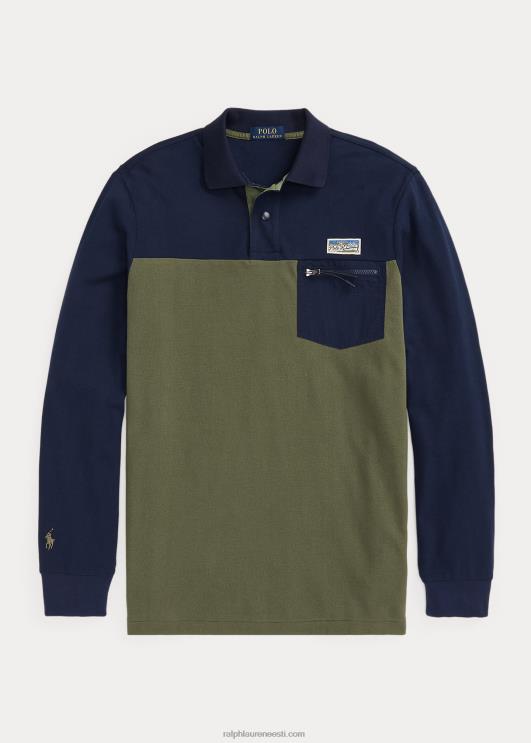 Ralph Lauren mehed klassikaline võrkkangas polosärk PR0V8463 kruiisilaevastiku multi