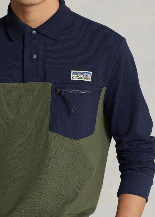 Ralph Lauren mehed klassikaline võrkkangas polosärk PR0V8463 kruiisilaevastiku multi