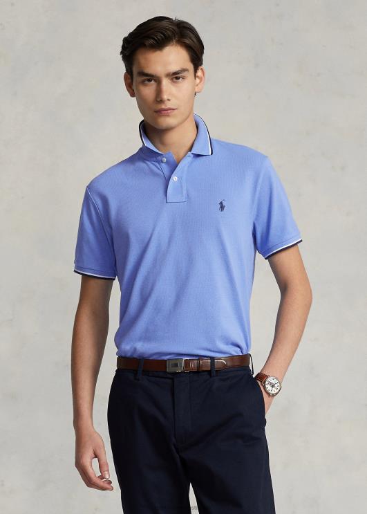 Ralph Lauren mehed klassikaline võrkkangast polosärk PR0V584 sadamasaar sinine